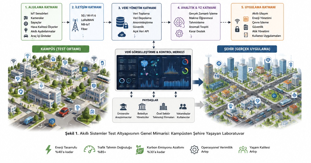 Akıllı Şehir Sistemlerinde Yapay Zekâ Mimarisi; Trafik, Enerji, Afet ve IoT Verileri İçin Extreme Learning Machine ve Deep Learning Yaklaşımlarının Karşılaştırılması